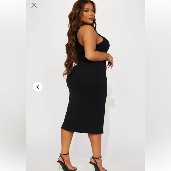 Fashion nova black Mila midi dress - Picture 4 of 10